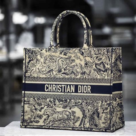 christian dior tote bag canvas price|Christian Dior tote bag tiger.